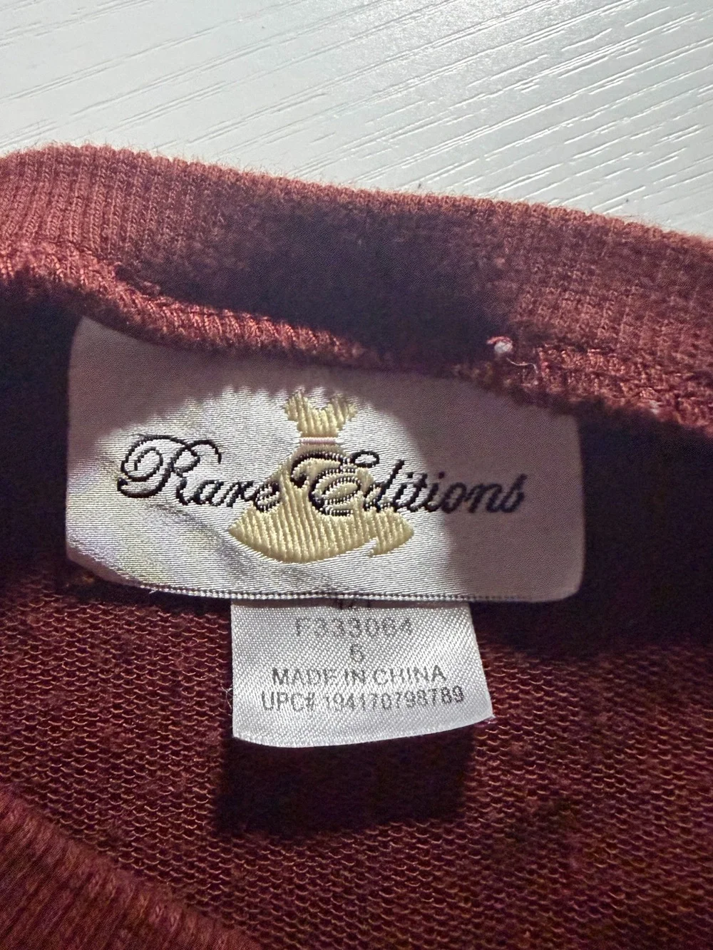 Rare Editions brown fall sweatshirt with ruffles and textured pumpkins, girl's 6